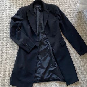 Express long black blazer